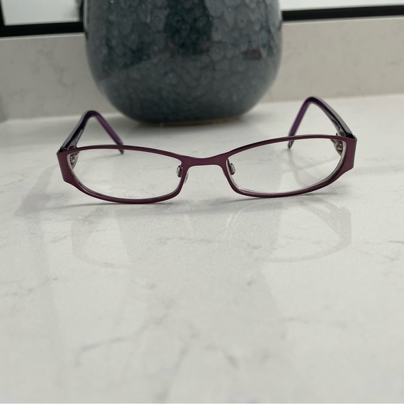 Alfred Sung Plum Prescription Eyeglass Frames - Picture 4 of 15